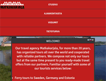 Tablet Screenshot of matkakarjala.fi